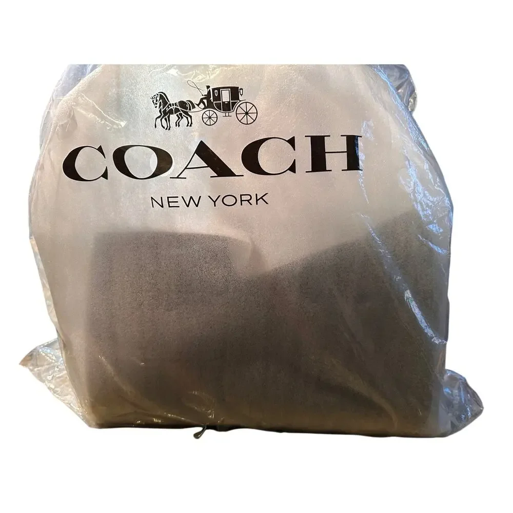 COACH Rowan Large Satchel Bag, BLACK/GOLD; RARE ITEM!!